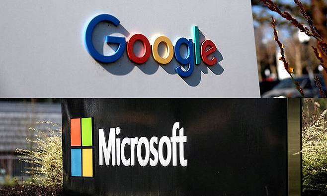 글로벌 빅테크들이 구글·오픈AI·MS 등을 중심으로 AI 모델 출시와 기업 인수를 통해 차세대 AI 시장 선점을 위한 경쟁을 가속화하고 있다. AFP·로이터연합뉴스