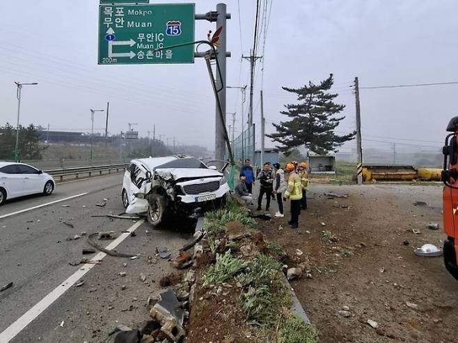 사고 현장. 전남소방본부 제공