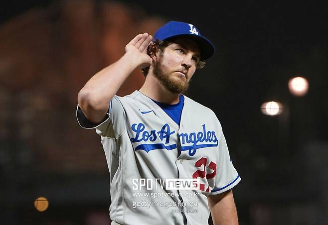 ▲ LA 다저스에서 전성기를 구가했떤 트레어 바우어.