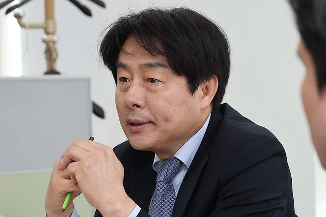 인터뷰하는 이종규 한국뮤지컬협회 이사장 [한국뮤지컬협회 제공. 재판매 및 DB 금지]