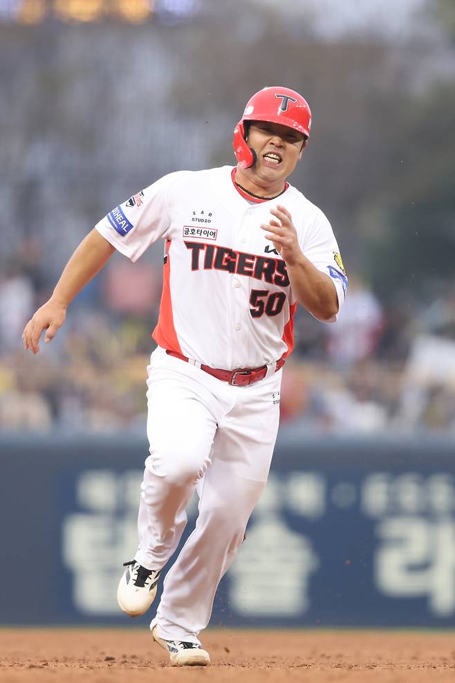 KIA 타이거즈 타선에서 그나마 돋보였던 이날 1군 데뷔전을 치른 신예 박상준. 사진제공=KIA 타이거즈