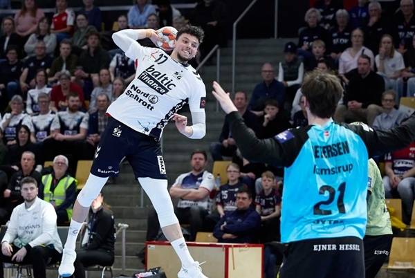 사진 2025/26 EHF 남자 유러피언리그 플레이오프 플렌스부르크와 오르후스 경기 모습, 사진 출처=유럽핸드볼연맹