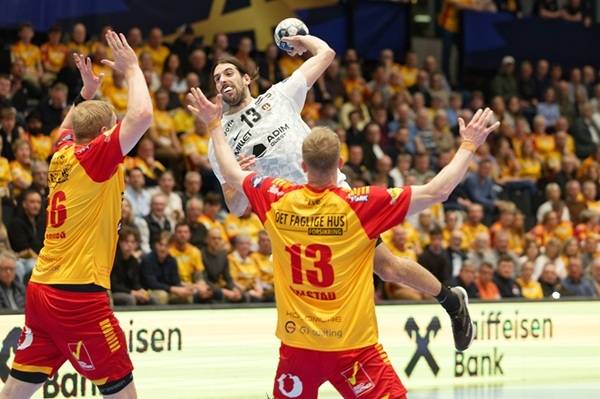 사진 2025/26 Machineseeker EHF 남자 핸드볼 챔피언스리그 낭트와 GOG 경기 모습, 사진 출처=유럽핸드볼연맹