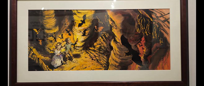 동굴의 탐험 중인 톰 소여와 베키 대처 모습. ⓒ최하경