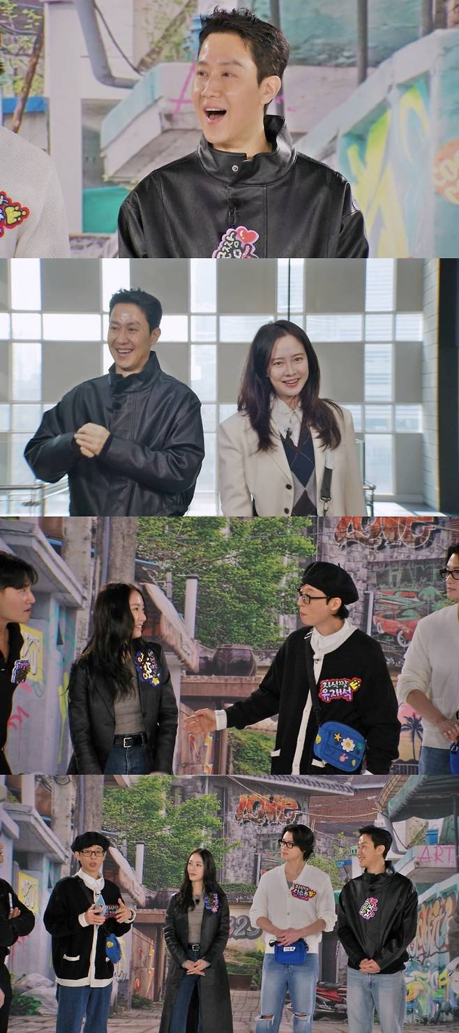 송지효가 정우와 도플갱어 승부욕을 예고했다. /사진제공=SBS