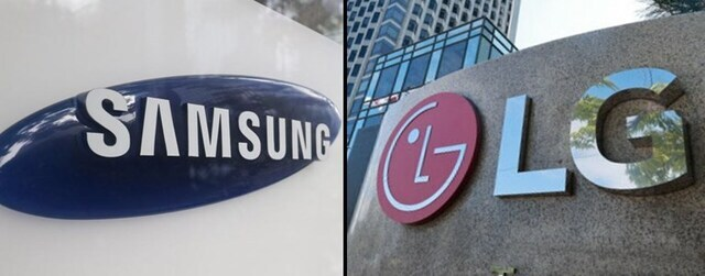 삼성전자와 LG전자 로고.