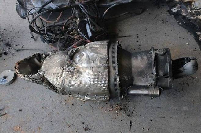 이란 프레스TV가 피격한 미군 항공기 잔해를 촬영한 것이라고 주장하며 엑스에 올린 사진. 2026.04.04.