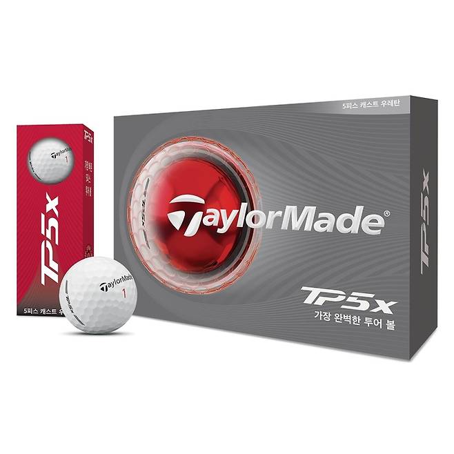 테일러메이드가 선보인 더 새로워진 골프볼 TP5x. 사진 | 테일러메이드