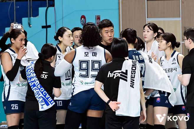 여자 프로배구 한국도로공사가 무너졌다. 사진=KOVO