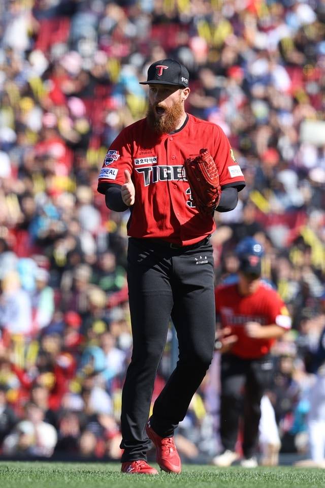 올러는 5일 NC전에서 완벽투로 KIA 승리에 앞장섰다. 사진=KIA 제공