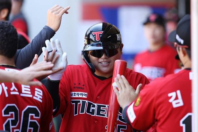 한준수는 5일 NC전에서 희생플라이로 타점을 수확했다. 사진=KIA 제공
