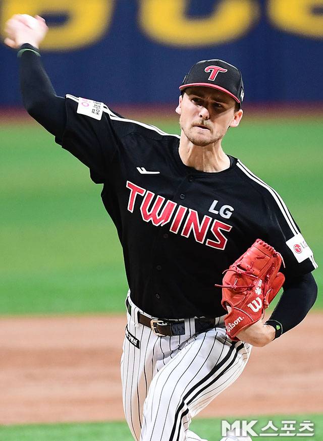 톨허스트는 5일 키움전에서 쾌투로 LG 승리에 앞장섰다. 사진=김영구 기자