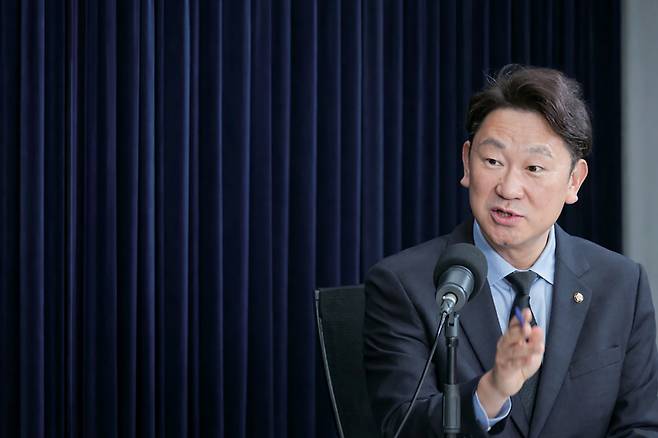 4월1일 곽상언 더불어민주당 의원이 시사저널TV 《전영기의 빅샷》에 출연해 발언하고 있다. ⓒ시사저널 임준선