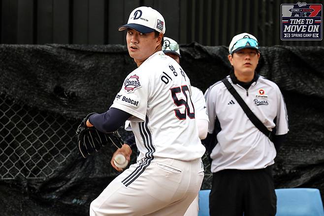 ▲ 올 시즌을 앞두고 두산과 4년 총액 52억 원에 계약한 이영하는 플렉센의 빈자리를 메우기 위해 선발 로테이션에 들어올 예정이다 ⓒ두산 베어스