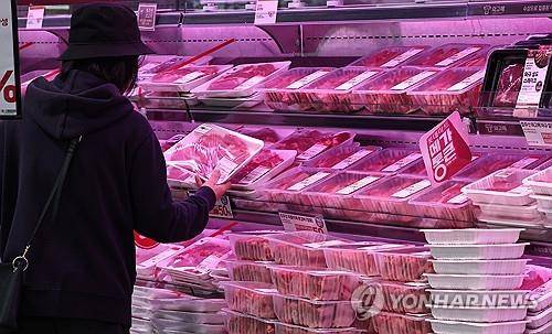 축산물 물가 상승 [연합뉴스 자료사진]