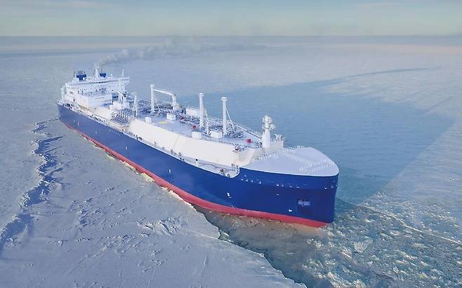쇄빙 LNG 운반선 [한화오션 제공. 재판매 및 DB 금지]
