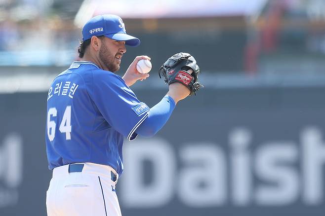 삼성 대체 외국인 투수 잭 오러클린.(삼성 라이온즈 제공)