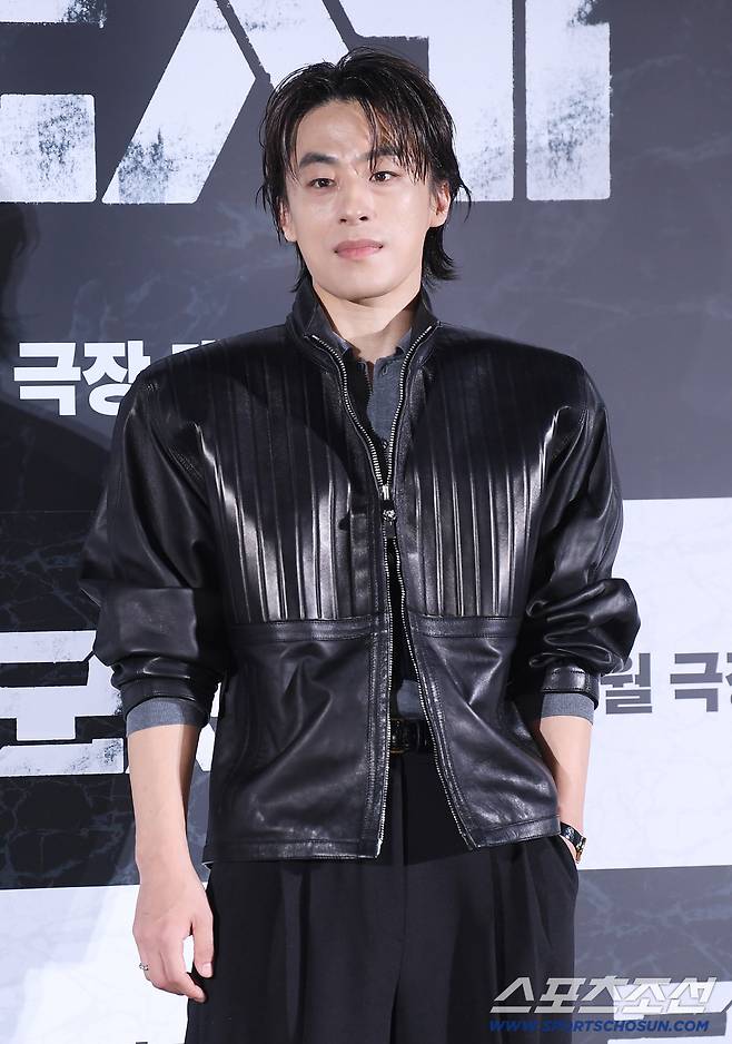 영화 '군체' 제작보고회가 6일 오전 서울 용산CGV에서 열렸다. 구교환이 포즈 취하고 있다.  정재근 기자 cjg@sportschosun.com/2026.4.6/