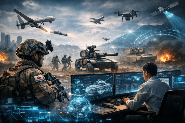 전세계적으로 국가간 분쟁이 지속되며 AI, 드론 등 차세대 기술 도입애 대한 요구가 늘고 있다(이미지=챗GPT)