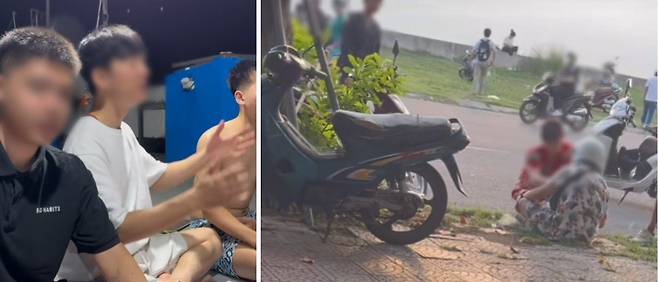 2024년 베트남 다낭에서 일어났던 사고. 사진=틱톡 갈무리