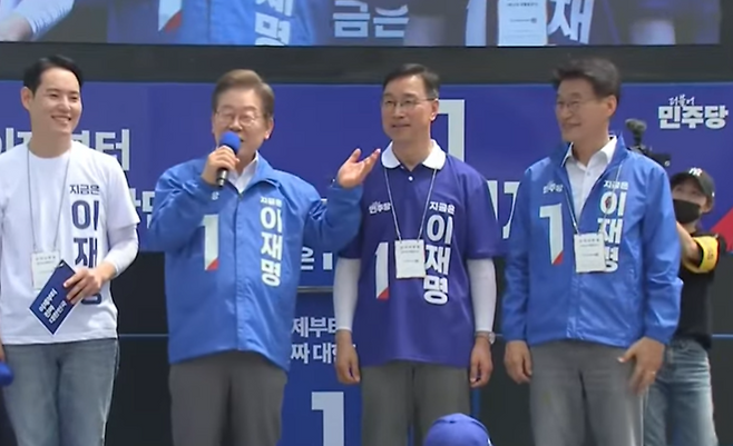 지난해 대선 선거운동 기간 제주 유세 현장.