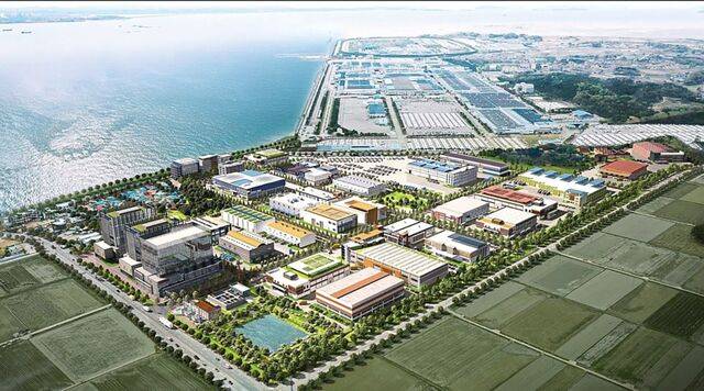 미래차부품 및 특장차기업을 중심으로 관련 업종들을 위한 우정산업단지 조감도. 화성시 제공