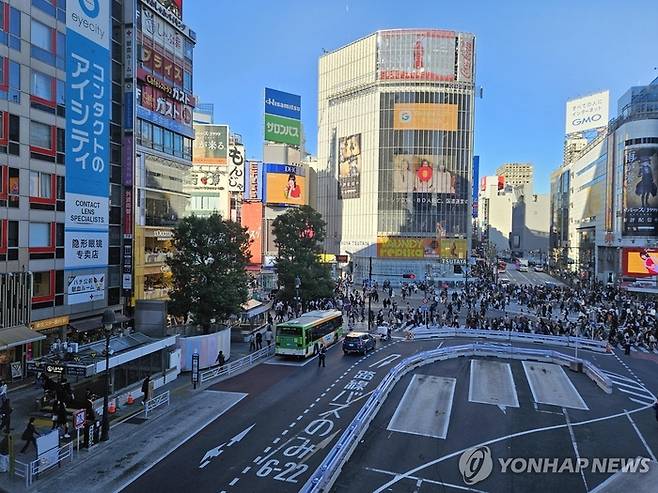 일본 도쿄 시부야. [연합뉴스]