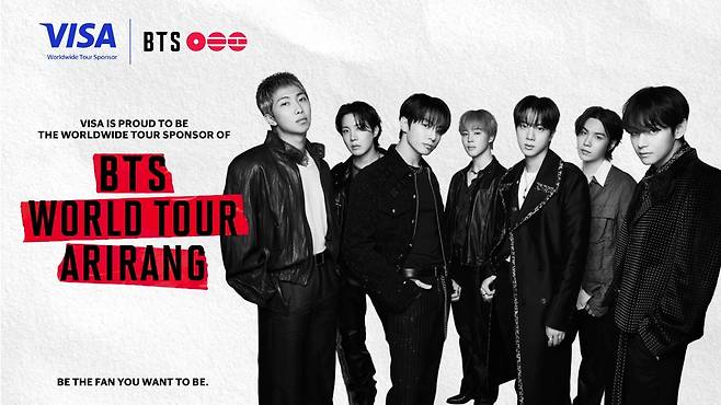 비자, 방탄소년단 월드 투어 ‘아리랑’ 스폰서 참여