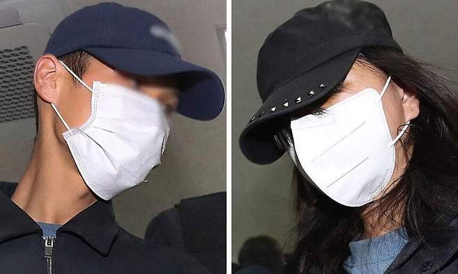 20대 사위와 시신 유기 등 범행에 가담한 20대 딸이 지난 2일 오전 구속 전 피의자 심문(영장실질심사)을 받기 위해 대구지법에 도착하고 있다. 사진=뉴스1