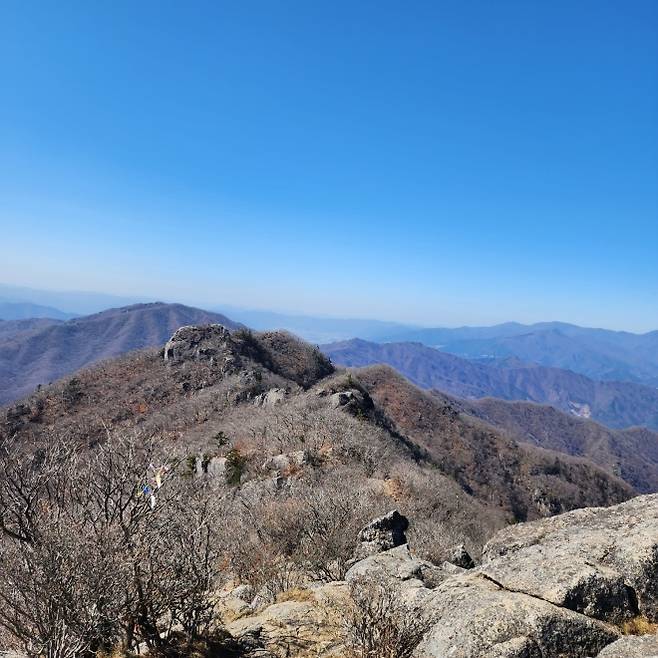 백운산 암릉 구간