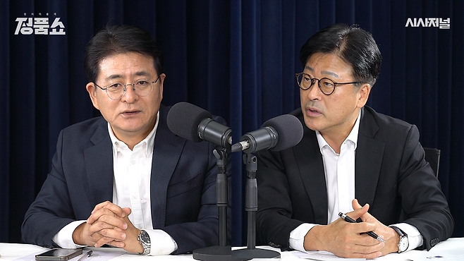 박원석 전 정의당 의원(왼쪽)과 김종혁 전 국민의힘 최고위원 ⓒ시사저널TV 《정품쇼》