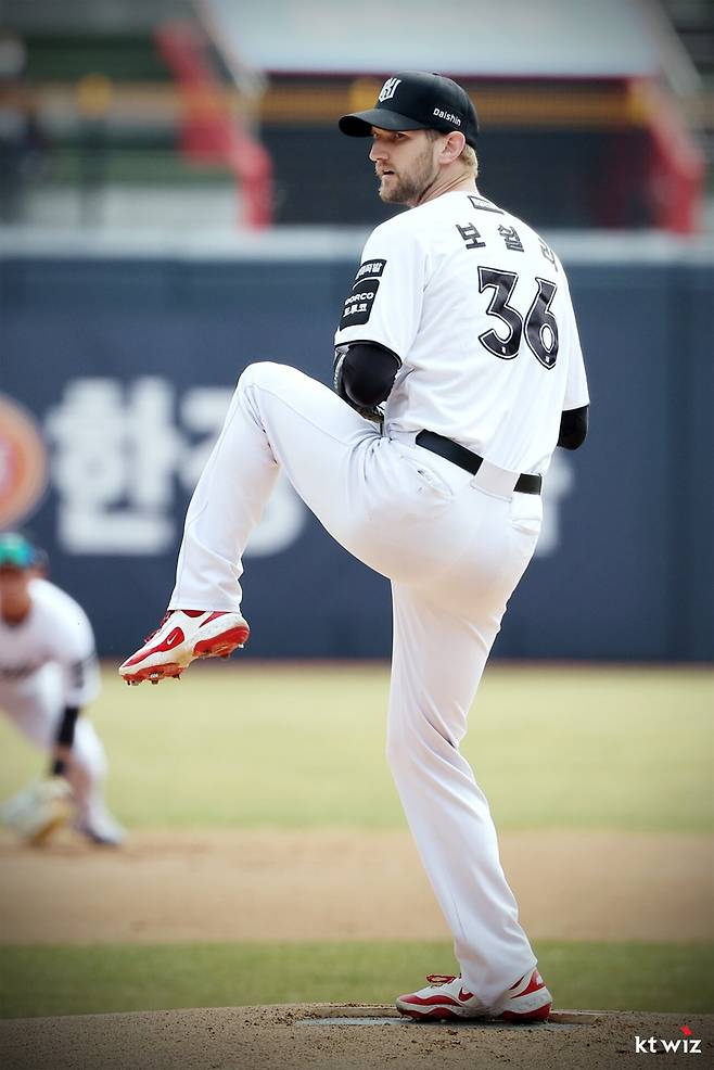 ▲ 케일럽 보쉴리 ⓒKT 위즈