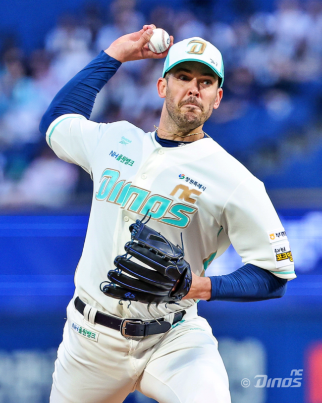 NC 다이노스 버하겐이 투구하고 있다. /NC 다이노스