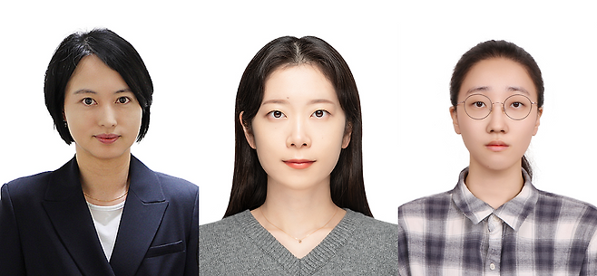 (왼쪽부터) DGIST 뇌과학과 엄지원 교수, 정혜지 박사후연수연구원, 현가은 석사과정생./DGIST 제공