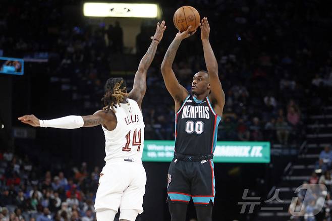 멤피스 그리즐리스는 7일(한국시간) 열린 2025-26 NBA 정규리그 클리블랜드 캐벌리어스전에서 3점 슛 29개를 넣었다. ⓒ 로이터=뉴스1