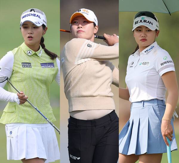 한국여자프로골프(KLPGA) 투어 iM금융오픈에 출전할 예정인 박현경, 방신실, 노승희 프로. 사진제공=KLPGA (사진을 무단으로 사용하지 마십시오.)