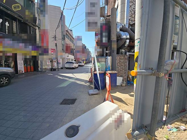 고 김창민 감독이 지난해 10월 20일 폭행당한 구리 수택동 식당 앞. 손성배 기자