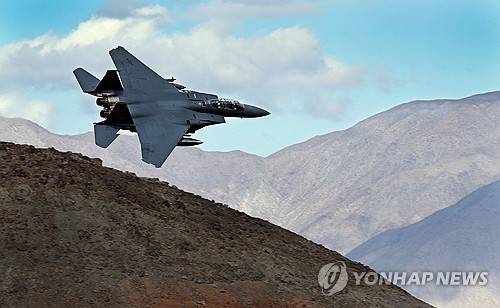 미 f-15 전투기. 사진은 기사 내용과 직접 관련 없음. [AP=연합뉴스 제공]