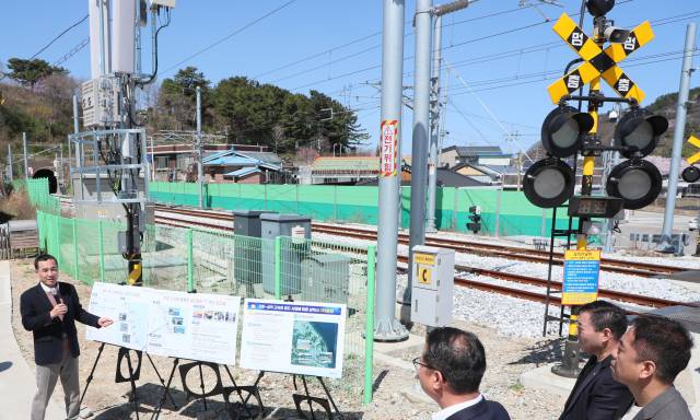 ▲고속화철도 현장 방문. ⓒ강원특별자치도