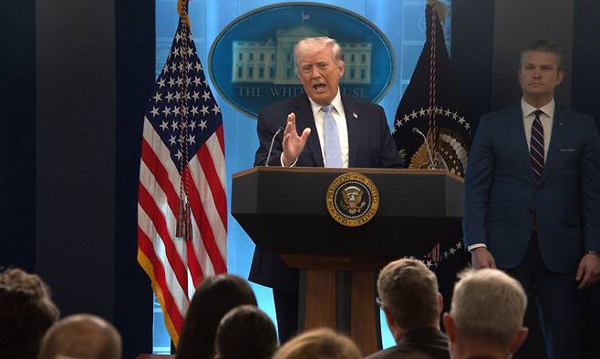 도널드 트럼프 미국 대통령. 신화연합