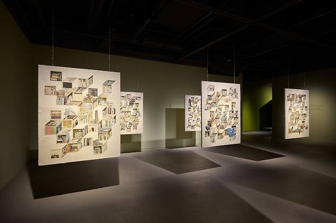 세화미술관 ‘기억의 실루엣: 형태, 이미지, 관점’에 출품된 임수식의 작품 설치 전경. /사진제공=세화미술관