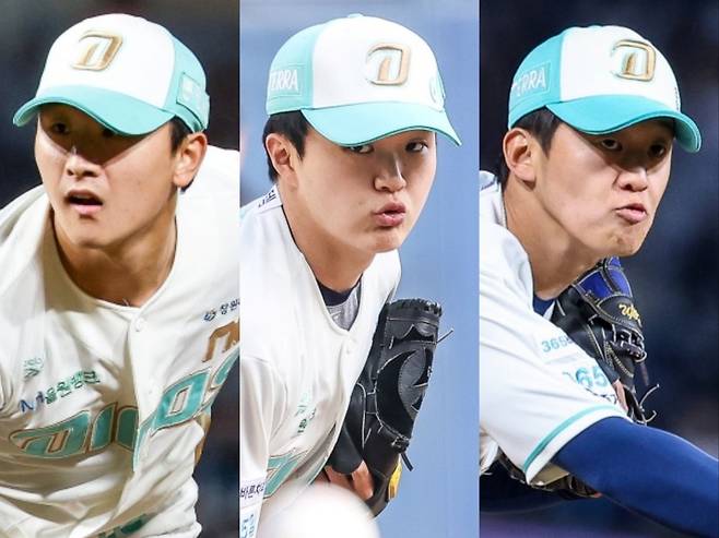 NC 이준혁, 임지민, 원종해(왼쪽부터)는 2026시즌 불펜진의 새 얼굴로 떠올랐다. 사진제공｜NC 다이노스