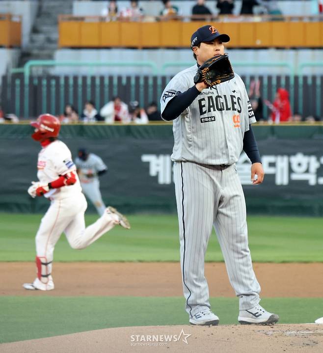 [한번에쓱]'파죽지세'  랜더스전 선발나선 한화 류현진