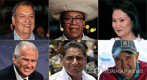 페루 대선 후보들  [AFP=연합뉴스]
