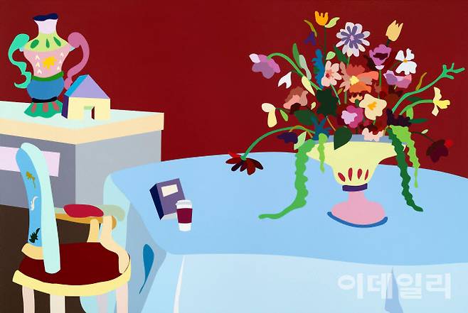 ‘2026 화랑미술제’에 나서는 젠박의 ‘식사 사이에’(Between Meals, 130×194㎝, 2025). 공근혜갤러리 부스에 걸린다(사진=공근혜갤러리).