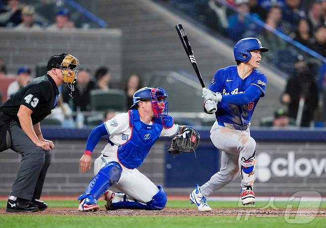 LA 다저스 유틸리티 김혜성. ⓒ AFP=뉴스1