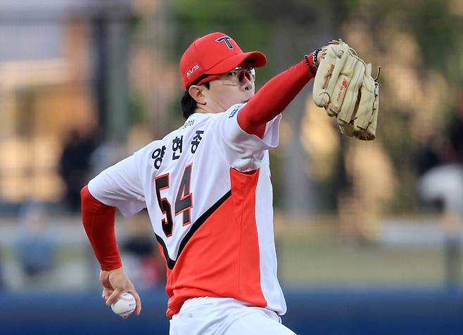 KIA 양현종이 7일 광주-기아 챔피언스 필드에서 열린 2026 KBO리그 정규시즌 삼성전에 선발 등판해 역투하고 있다. 사진 | 광주=연합뉴스