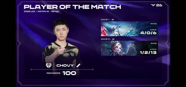 8일 서울 종로구 치지직 롤파크에서 열린 '2026 리그 오브 레전드 챔피언스 코리아' 정규 시즌 2경기 2세트에서 젠지가 T1을 상대로 '완성형 경기력'을 과시하며 2대0 완승을 거뒀다.(POM=CHOVY(초비)). /사진=네이버 치지직 라이브영상 캡처