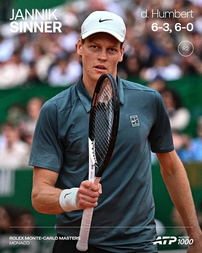 첫판을 가볍게 통과한 야닉 시너. ATP 투어