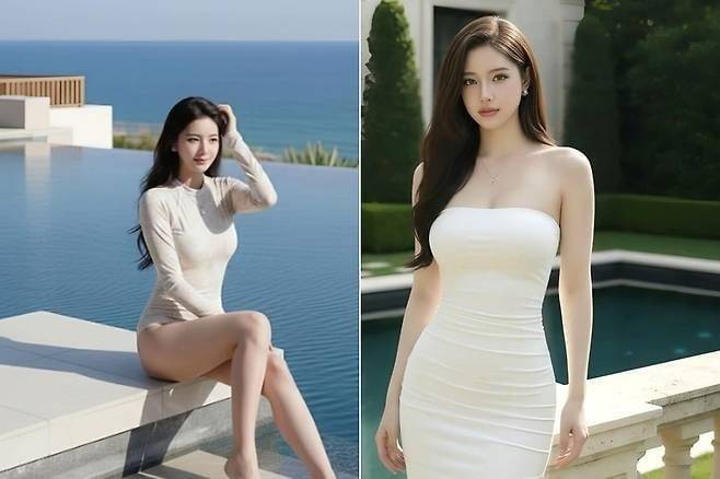 인공지능(AI)으로 제작한 가상 모델 '즈엉 투이 린' / 틱톡 캡처